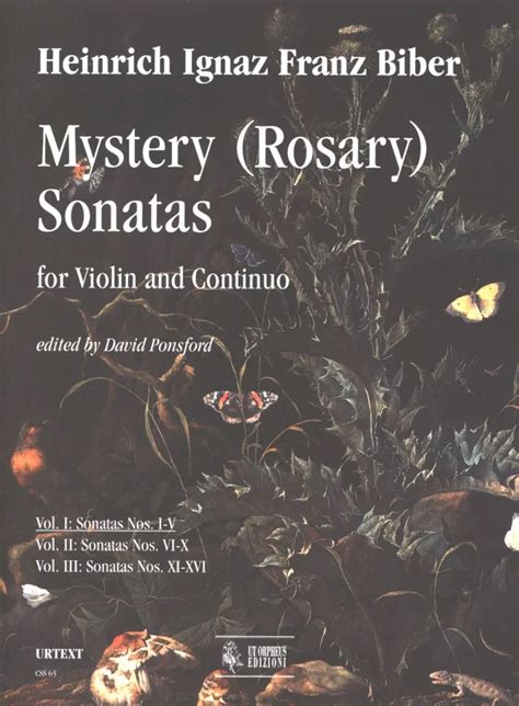 Mystery (Rosary) Sonatas For Violin And Continuo - Vol. I: Sonatas No. I-V